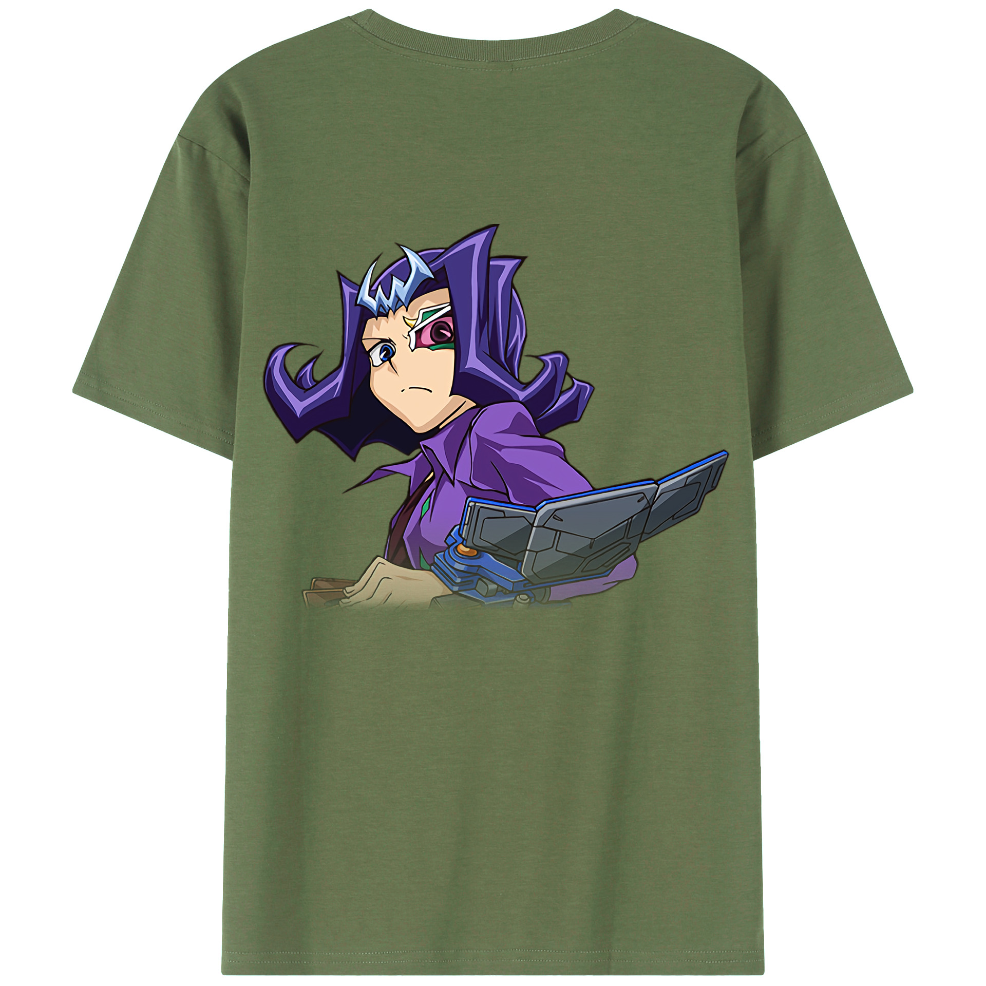 （画像用） 遊☆戯☆王 Yu-Gi-Oh! 綿100％ メンズ半袖Tシャツ（バックプリント） 通気性